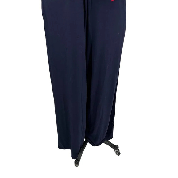 Boden Isla Wrap Jumpsuit Navy Blue / Red Size US 8R - Picture 4 of 10